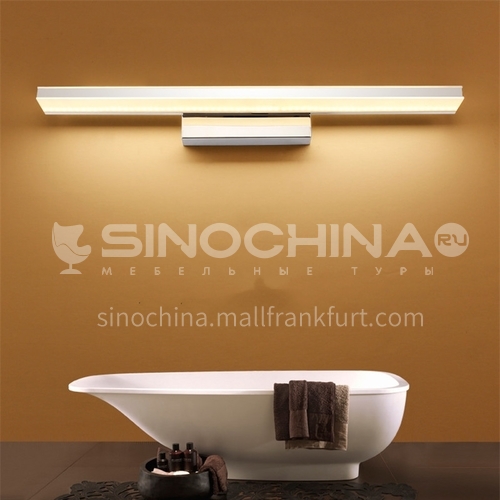 Simple led mirror front light waterproof and anti-fog aluminum bathroom lamp hotel modern bathroom mirror lamp JS-6420